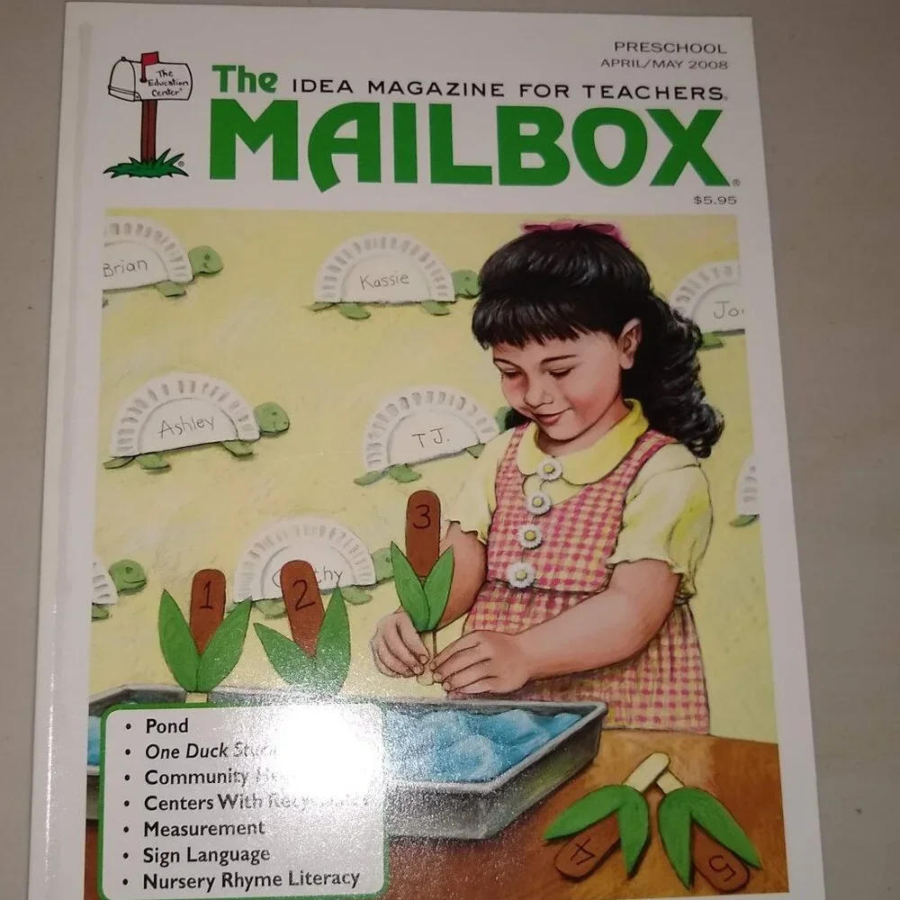 The Mailbox Preschool 2007 - 2008 magazines x 4